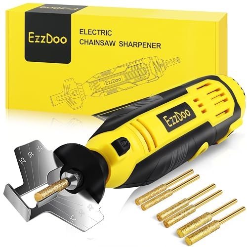 EzzDoo Electric Chainsaw Sharpener Kit with Diamond Bits