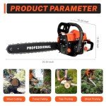 62CC 20" Handheld Gas Chainsaw for Cutting