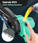 Tietoc 6-Inch Mini Cordless Chainsaw with Batteries