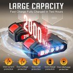 Cordless Mini Chainsaw 6-Inch with Rechargeable Batteries
