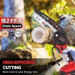 Cordless 6-Inch Mini Chainsaw for Wood Cutting