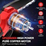 Cordless 6-Inch Mini Chainsaw for Wood Cutting