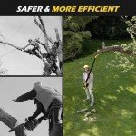 Cordless 2-IN-1 Pole Saw & Mini Chainsaw