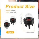 Dual Snap-In Primer Bulbs for Chainsaw Carburetors