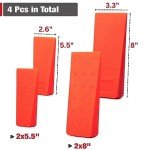 Tree Felling Wedges 4-Pack with Storage Bag