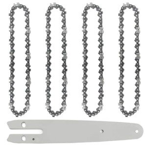 6-Inch Chainsaw Chain and Bar Set (4+1)