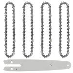 6-Inch Chainsaw Chain and Bar Set (4+1)