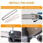 6-Inch Chainsaw Chain and Bar Set (4+1)