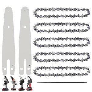 6-Inch Mini Chainsaw Chain Replacement Set