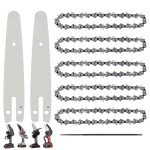 6-Inch Mini Chainsaw Chain Replacement Set