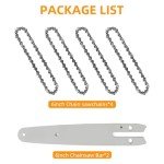 6-Inch Chainsaw Chain and Bar Set (4+1)