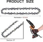 6-Inch Mini Chainsaw Chain Replacement Set