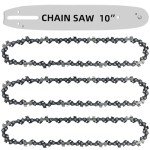 10" Chainsaw Chain & Guide Bar Set