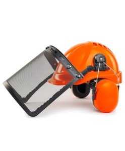 LANON ANSI Chainsaw Safety Helmet with Ear Muffs