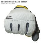 Men’s Large Gray Kevlar Gloves by Youngstown