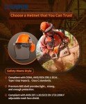 LANON ANSI Chainsaw Safety Helmet with Ear Muffs