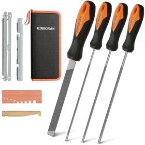 GIREORAN 8-Piece Chainsaw File Sharpening Kit