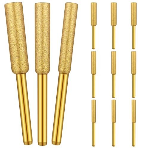 12PCS Diamond Coated Chainsaw Chain Sharpener Bits