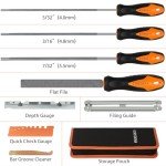 GIREORAN 8-Piece Chainsaw File Sharpening Kit