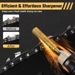 24PCS Diamond Chainsaw Sharpener Bits - 3 Sizes