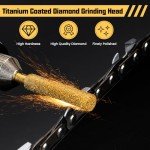 24PCS Diamond Chainsaw Sharpener Bits - 3 Sizes