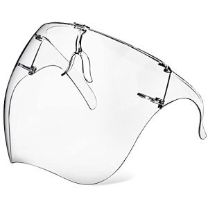 4-Pack Anti-Fog Clear Face Shield and Glasses