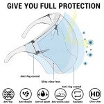 4-Pack Anti-Fog Clear Face Shield and Glasses