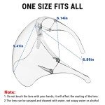 4-Pack Anti-Fog Clear Face Shield and Glasses