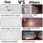 4-Pack Anti-Fog Clear Face Shield and Glasses