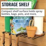 Wall-Mounted Gardening Tool Organizer Shelf