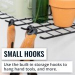 Wall-Mounted Gardening Tool Organizer Shelf