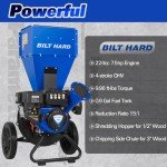 BILT HARD 7.5 HP Gas Wood Chipper Shredder