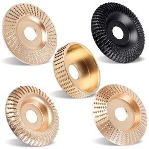 Pomsare 5PCS Wood Carving Disc Set for Grinders