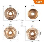 Pomsare 5PCS Wood Carving Disc Set for Grinders