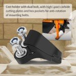 9 Carbide Cutting Teeth for DK2 & Power King