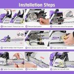 63CC 20" Gas-Powered Chainsaw for Wood Cutting