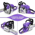 63CC 20" Gas-Powered Chainsaw for Wood Cutting