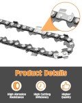Vastar 2PCS 6 Inch Mini Chainsaw Replacement Chains