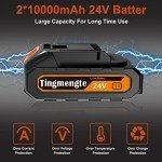 Cordless 6-Inch Mini Chainsaw with Charger and Batteries