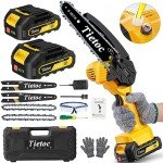 Mini Cordless Chainsaw, 6 Inch Battery Powered