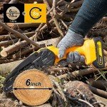 Mini Cordless Chainsaw, 6 Inch Battery Powered