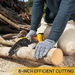 Mini Cordless Chainsaw, 6 Inch Battery Powered