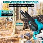 6-Inch Cordless Mini Chainsaw for Garden Use