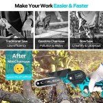 6-Inch Cordless Mini Chainsaw for Garden Use