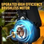 DEVONIC 6-Inch Cordless Mini Chainsaw with Batteries