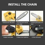 4-Inch Chainsaw Chain – 5 Pack Replacement Set
