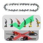 4-Inch Chainsaw Chain – 5 Pack Replacement Set