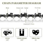 10" Chainsaw Chain for Sunjoe and More