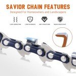 8-Inch Replacement Chainsaw Chain for Multiple Brands
