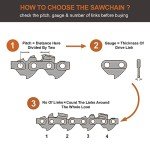 8-Inch Replacement Chainsaw Chain for Multiple Brands